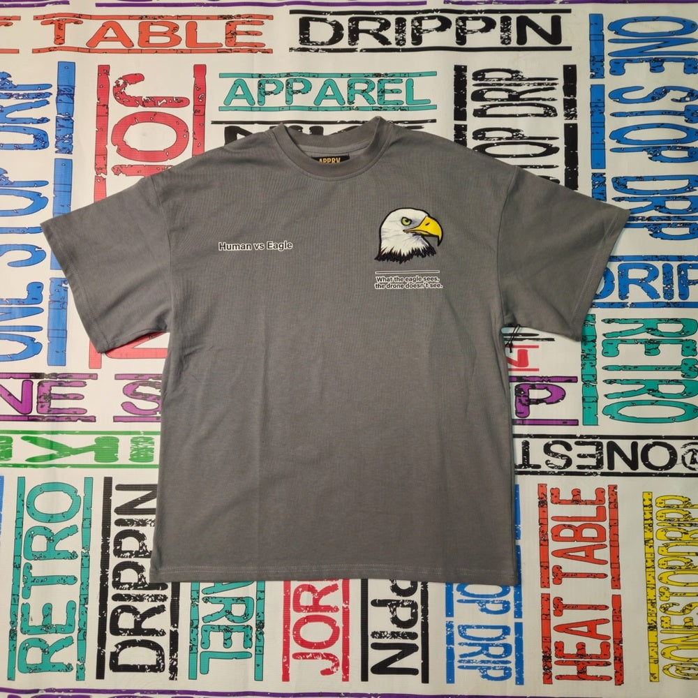 Eagles vs Human tee Sz various gray