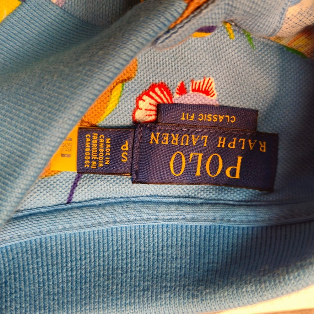 Polo Ralph Lauren Bear Cotton Mesh Short Sleeve Polo Shirt sz. Small