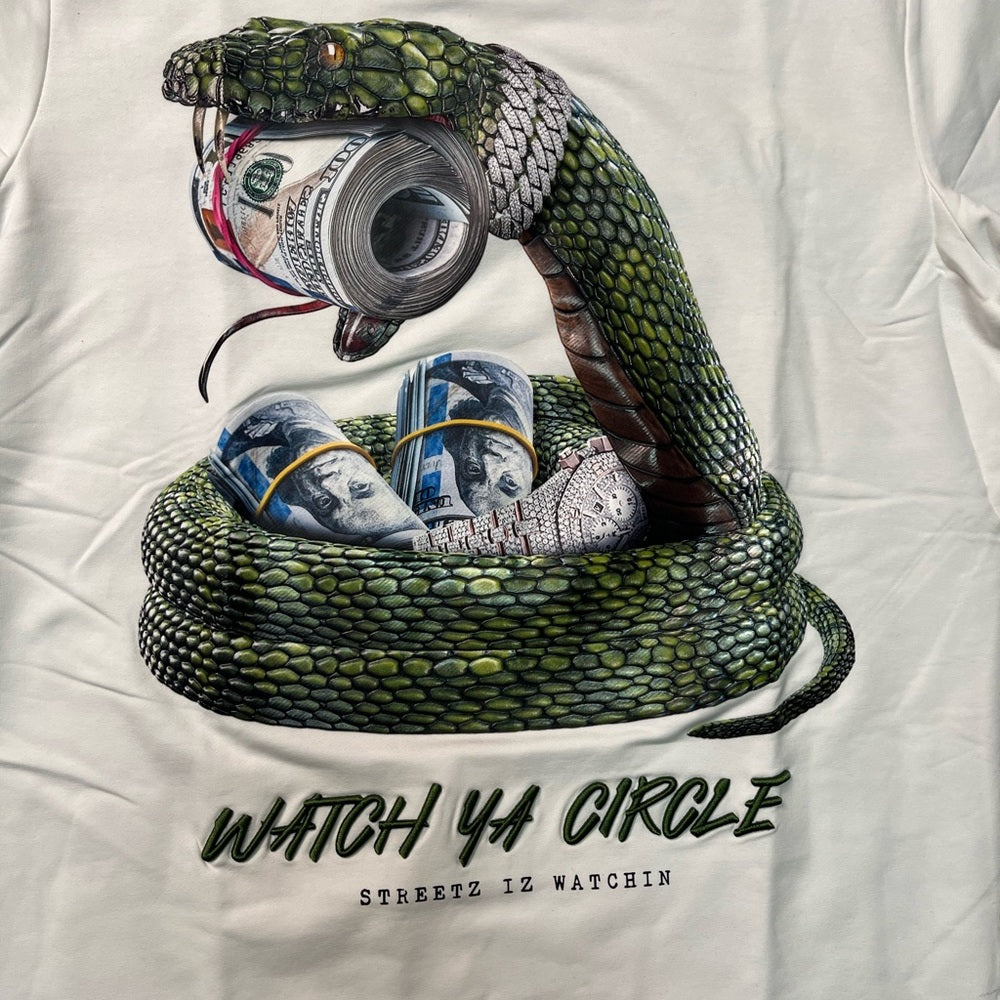 Watch your circle graphic tee Sz various