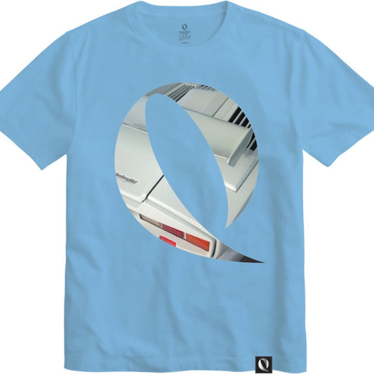 Qualified graphic Tee Sz various light blue