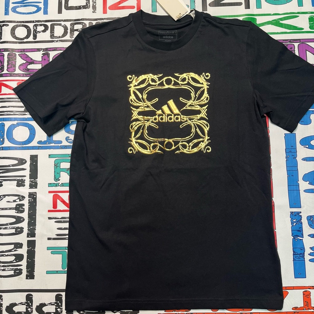 Sz various men’s adidas shirt black & gold