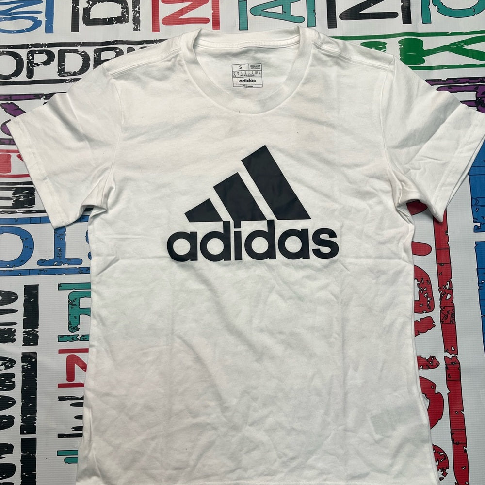 Adidas women’s tee sz small white & black