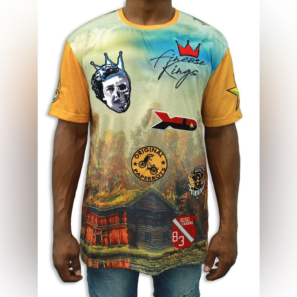 Risq Takers el patron patch Stitch Tee Sz various