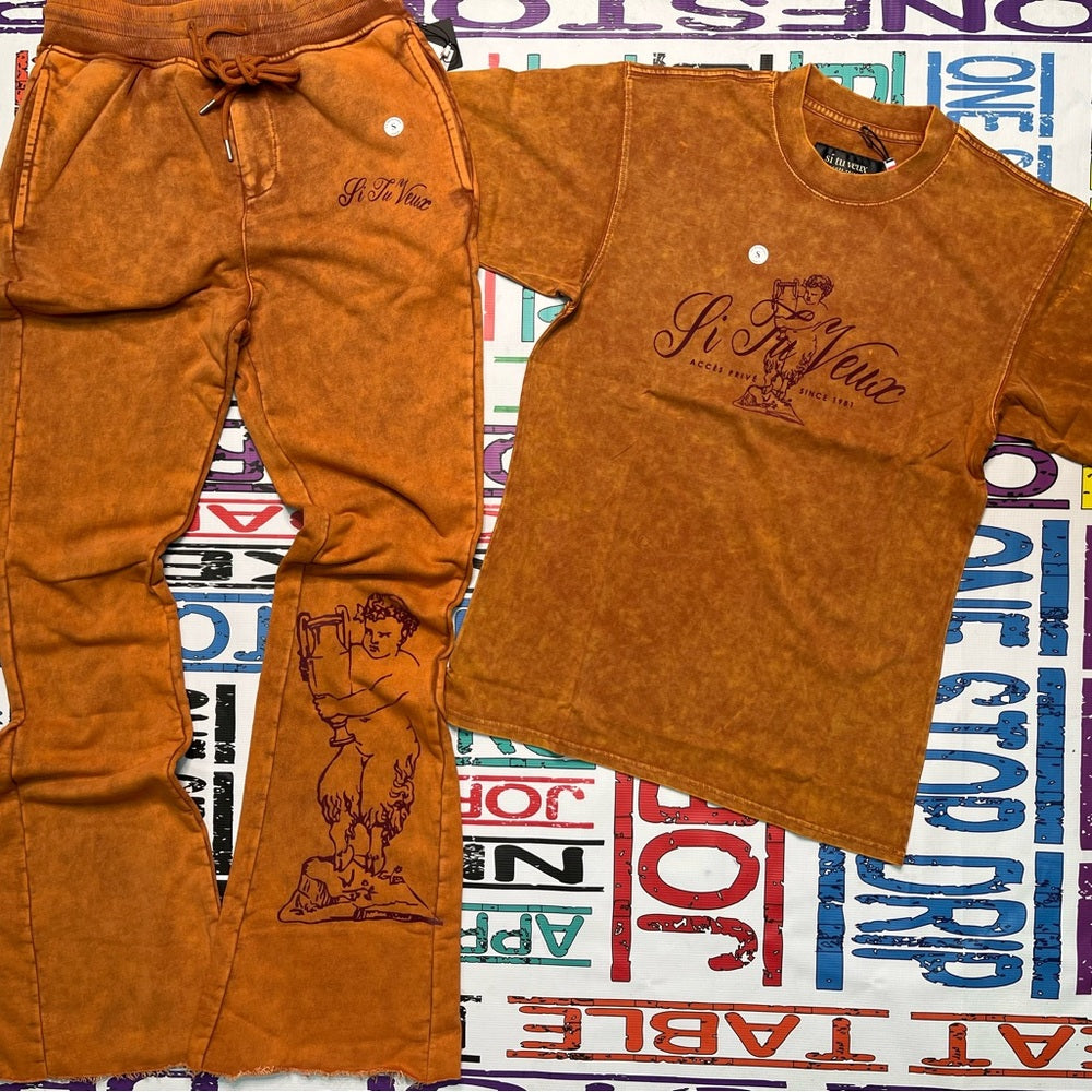 Si tu veiux joggers graphic stack Sz various