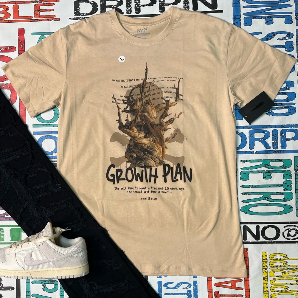 Growth & pain graphic tee Sz Various