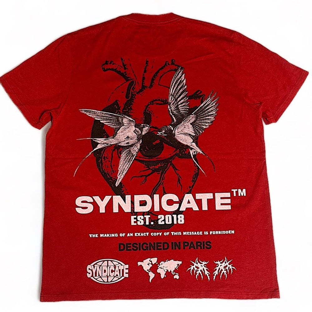 Syndicate High quality graphic tee Sz Various red