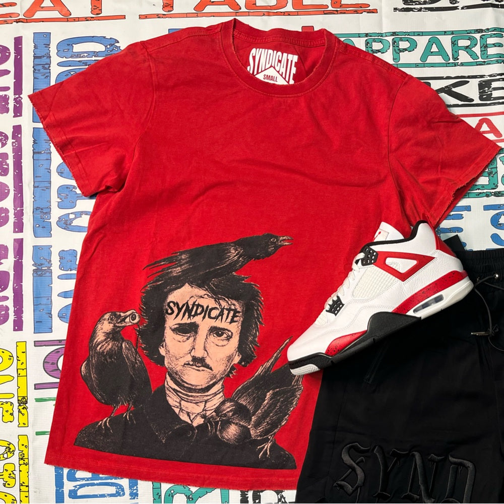 Syndicate High quality graphic tee Sz Various red