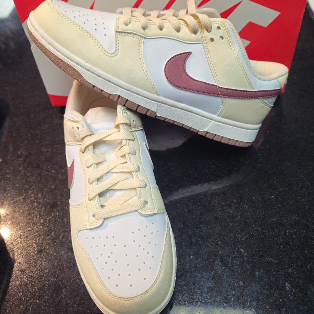 Women's Size 9.5 - Nike Dunk Low Next Nature Coconut Mauve DD1873 103