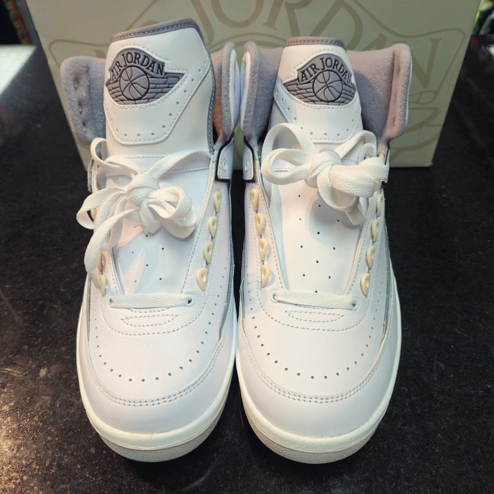 Nike Air Jordan 2 Retro Mid Mens Casual Shoes White DR8884-100 NEW Size 10