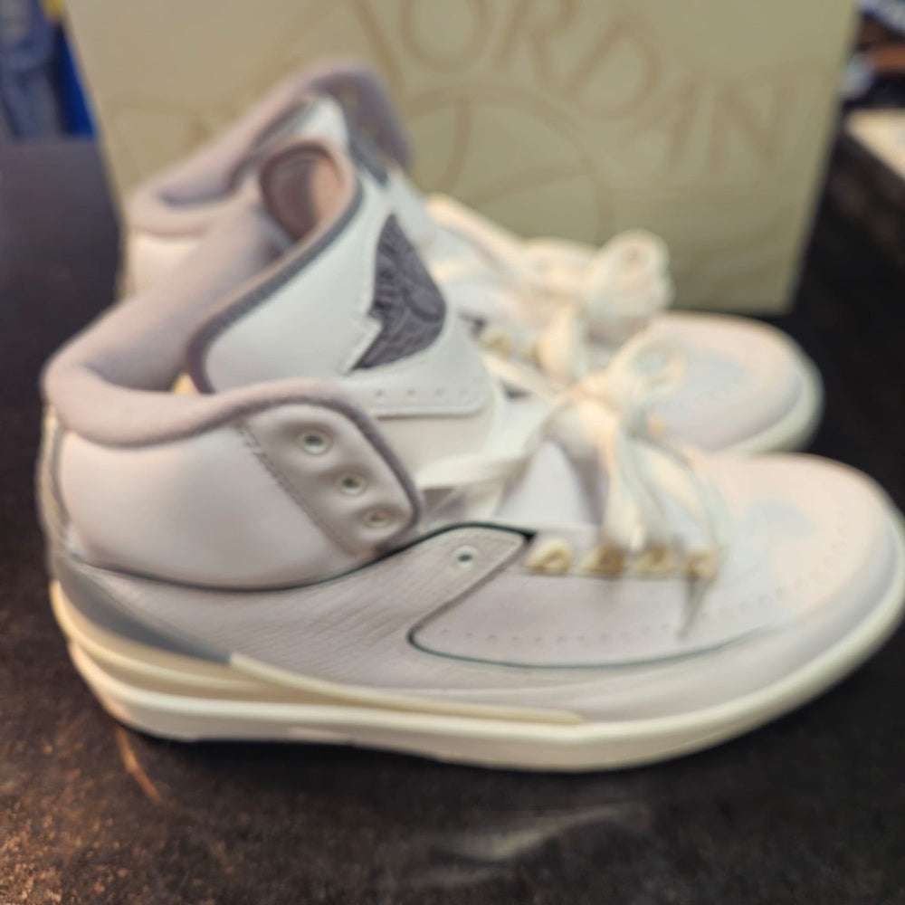 Nike Air Jordan 2 Retro Mid Mens Casual Shoes White DR8884-100 NEW Size 10