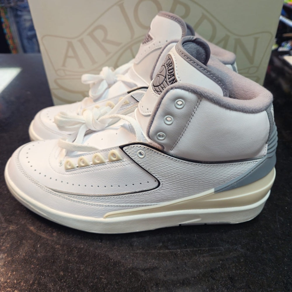 Nike Air Jordan 2 Retro Mid Mens Casual Shoes White DR8884-100 NEW Size 10