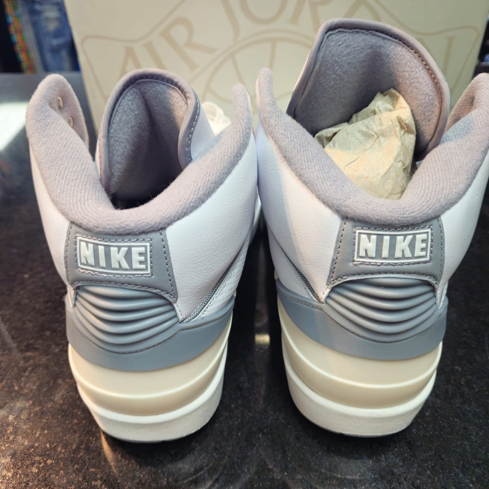 Nike Air Jordan 2 Retro Mid Mens Casual Shoes White DR8884-100 NEW Size 10