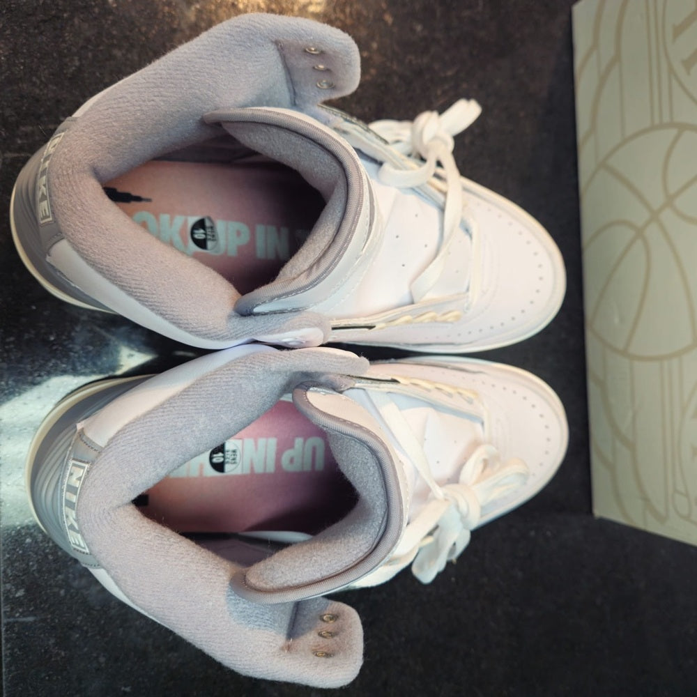 Nike Air Jordan 2 Retro Mid Mens Casual Shoes White DR8884-100 NEW Size 10