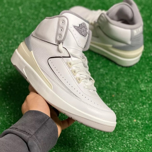 Nike Air Jordan 2 Retro Mid Mens Casual Shoes White DR8884-100 NEW Size 10