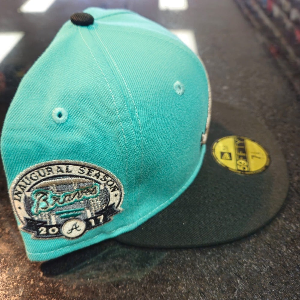 Atlanta braves fitted cap sz 7 1/4