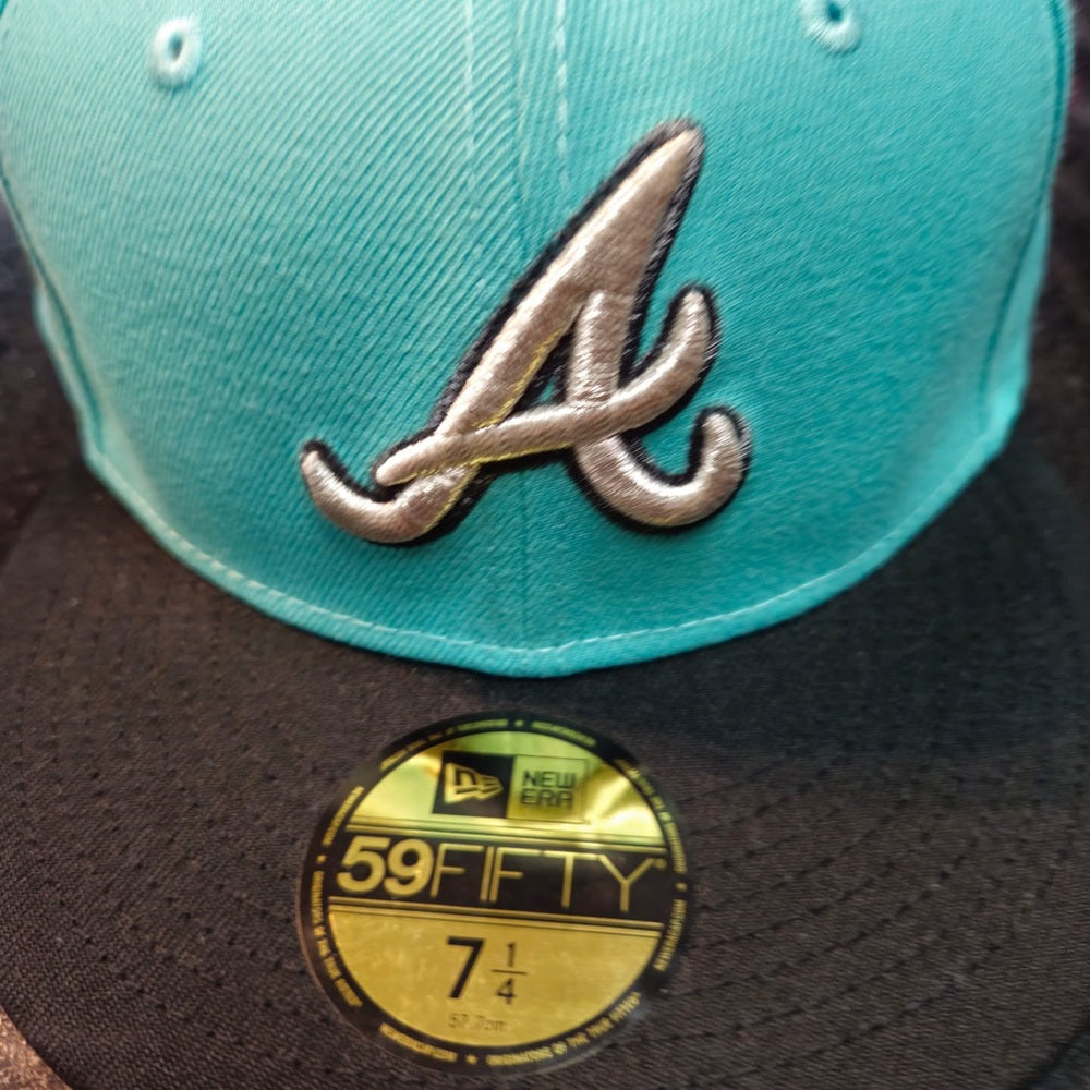 Atlanta braves fitted cap sz 7 1/4
