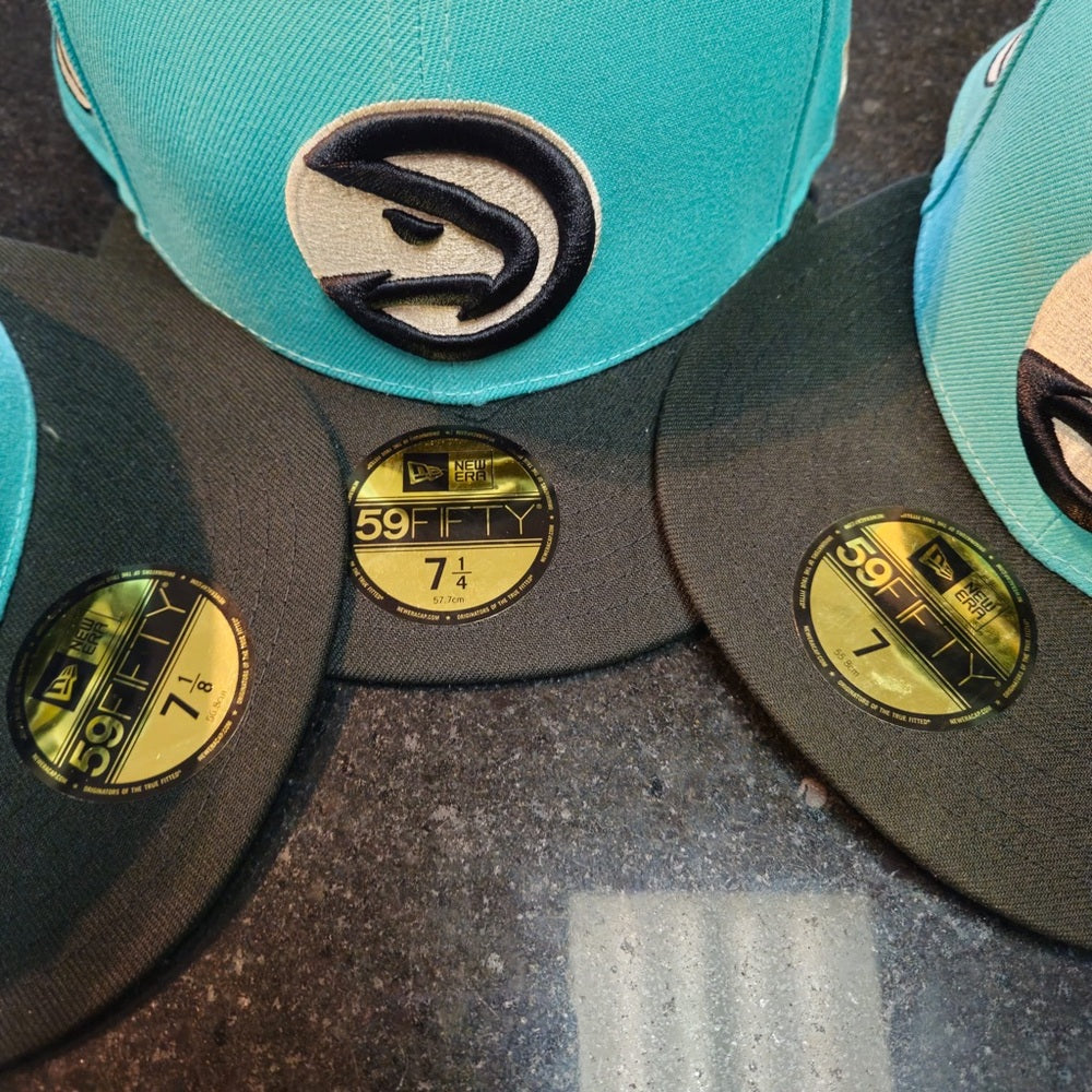 Atlanta hawks fitted cap sz VARIOUS