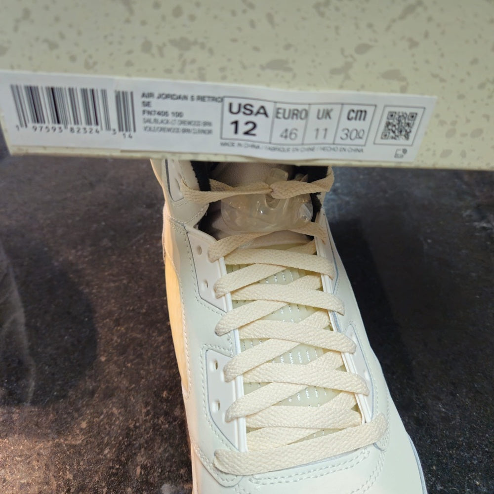 AIR JORDAN 5 RETRO SE 'Sail/Black/Brn/Coconut Milk' Men Size various - FN7405100