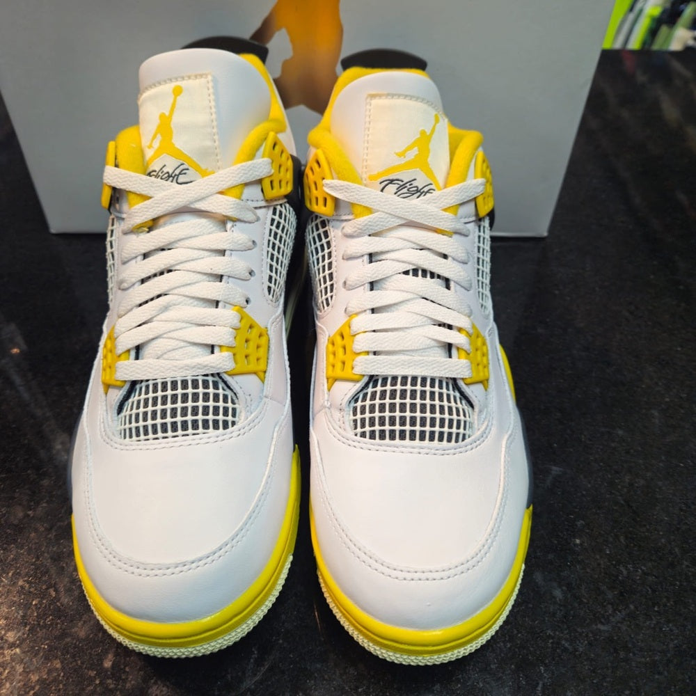 Sz Various  Wmns Air Jordan 4 Retro Vivid Sulfur W  In-hand Ships Today