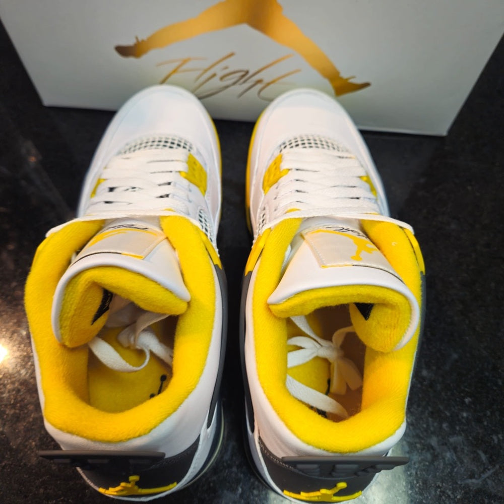 Sz Various  Wmns Air Jordan 4 Retro Vivid Sulfur W  In-hand Ships Today