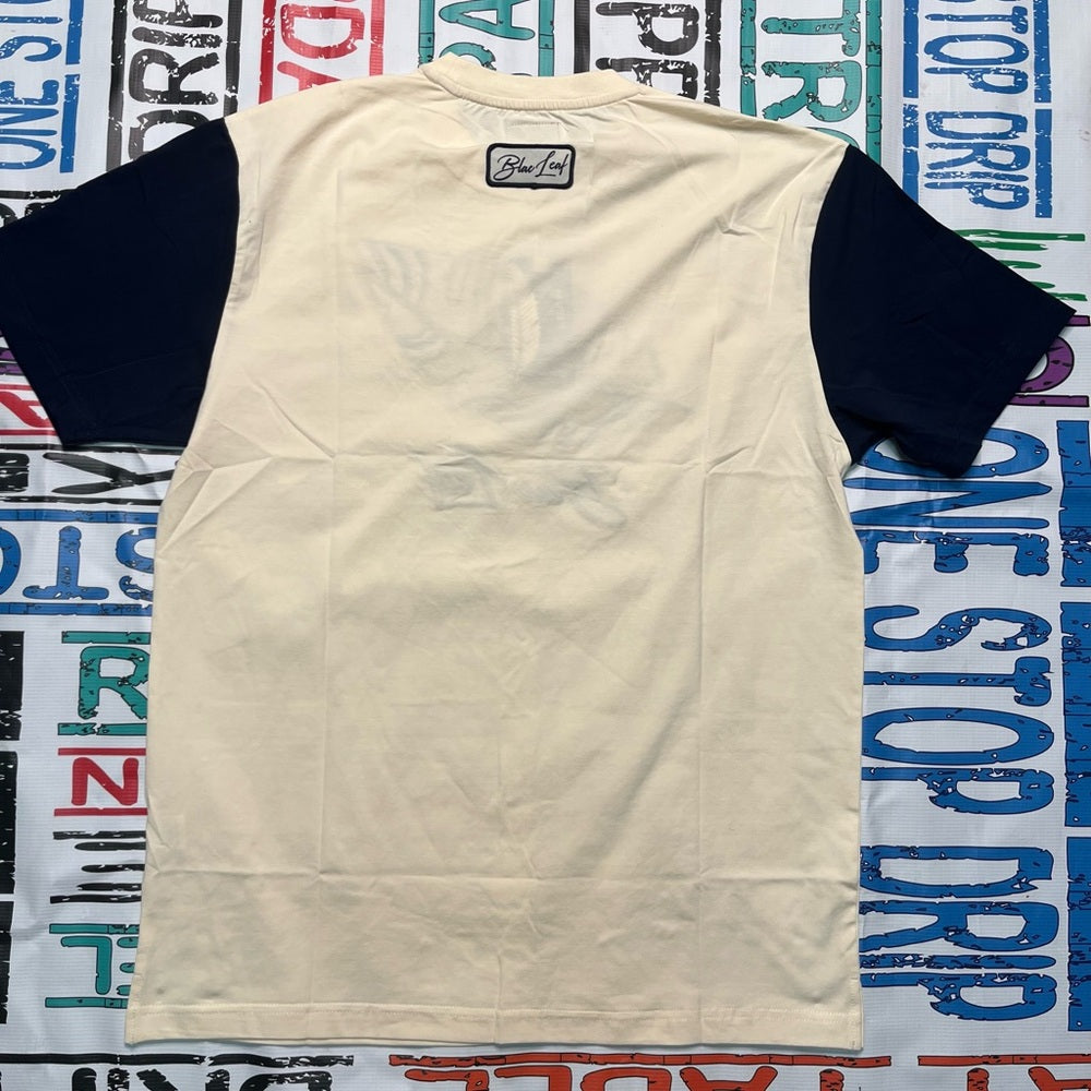 Black leaf logo tee Sz various