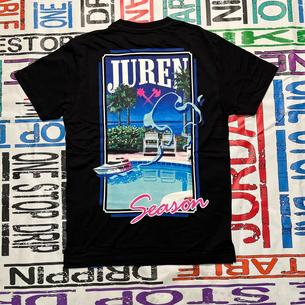 Juren stitched graphic tee Sz various