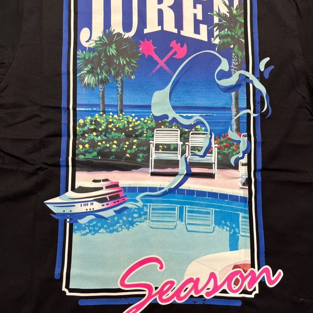 Juren stitched graphic tee Sz various