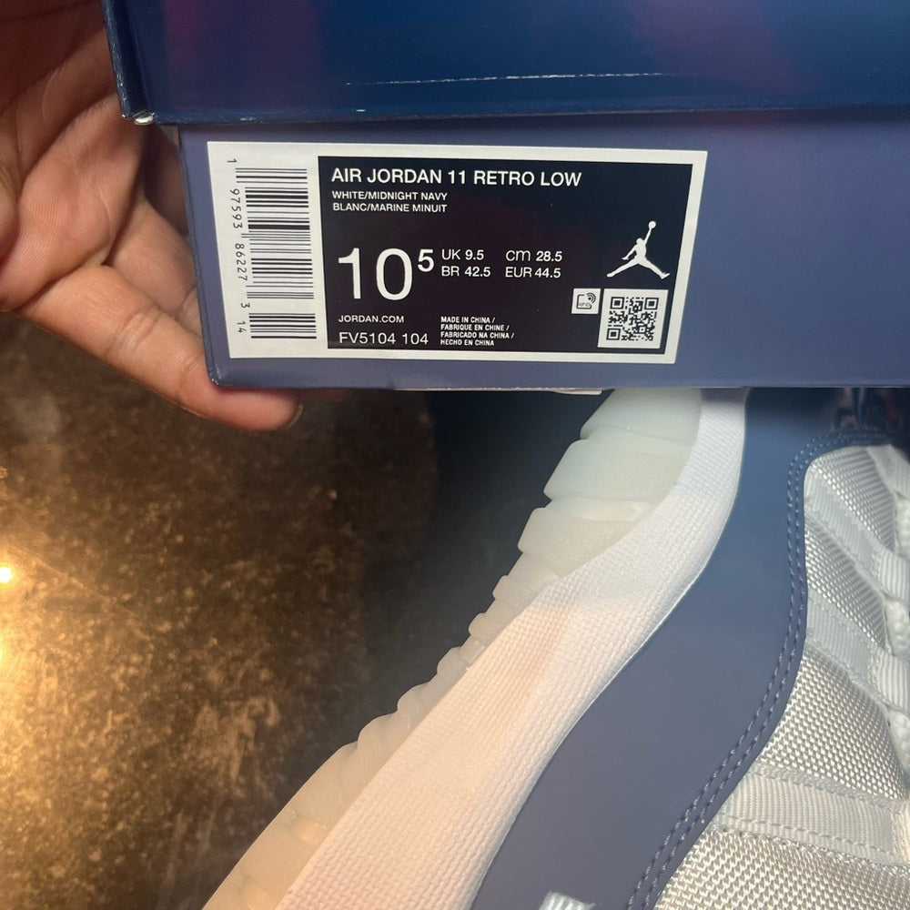 Sz 10.5 Jordan retro 11 lows blue Nwb