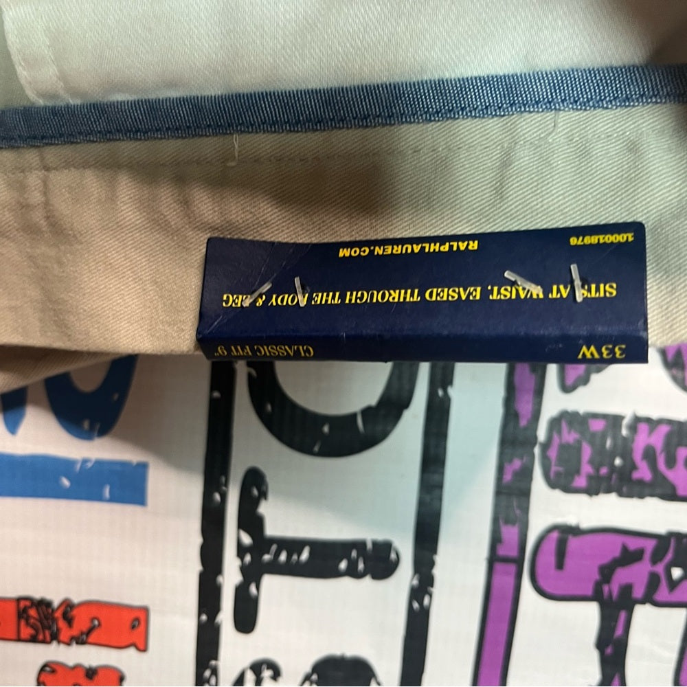 Polo Light Khaki Shorts Sz 33