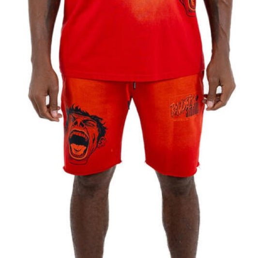 Rawyalty graphic shorts red Sz various