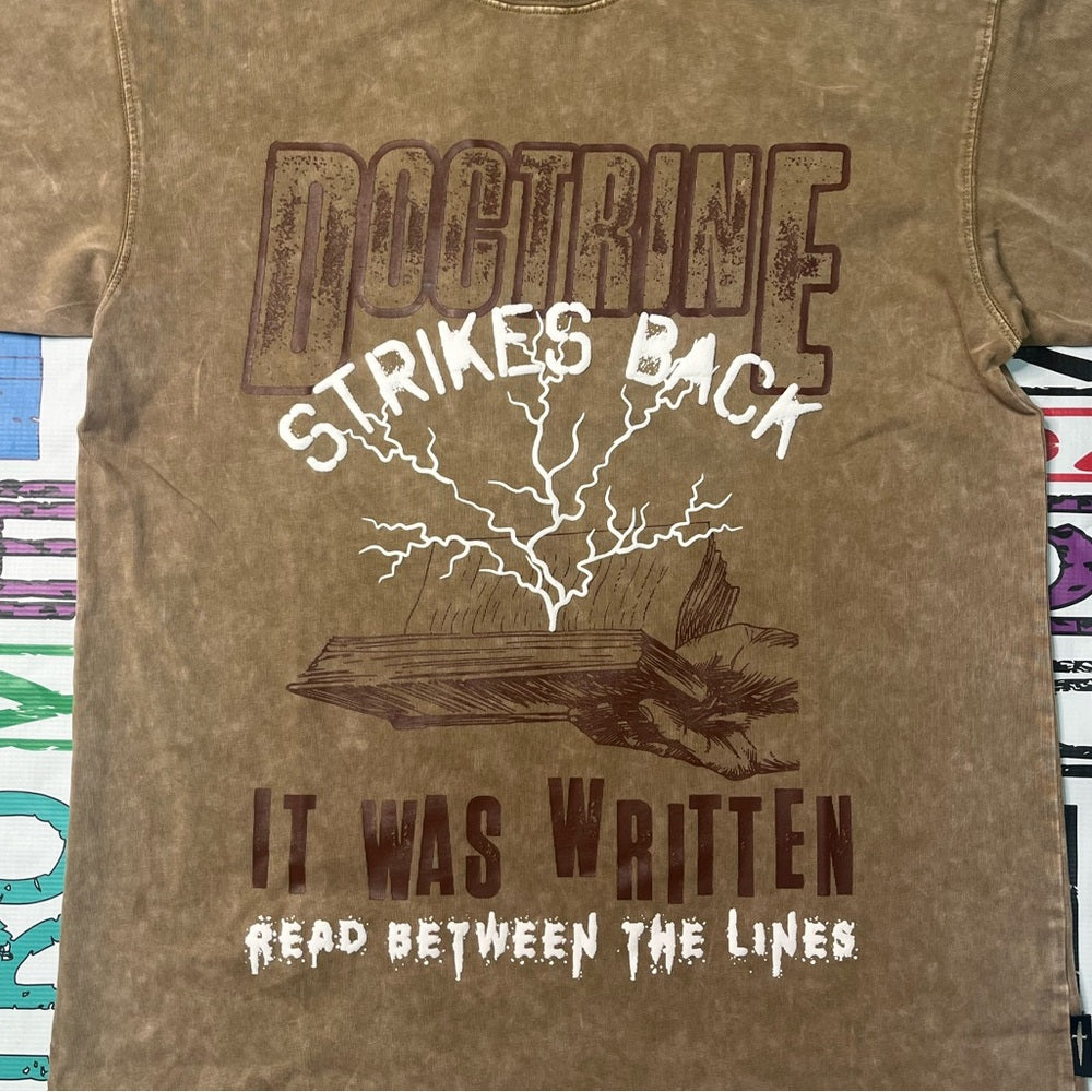 Doctrine Logo high quality textured tee Sz various