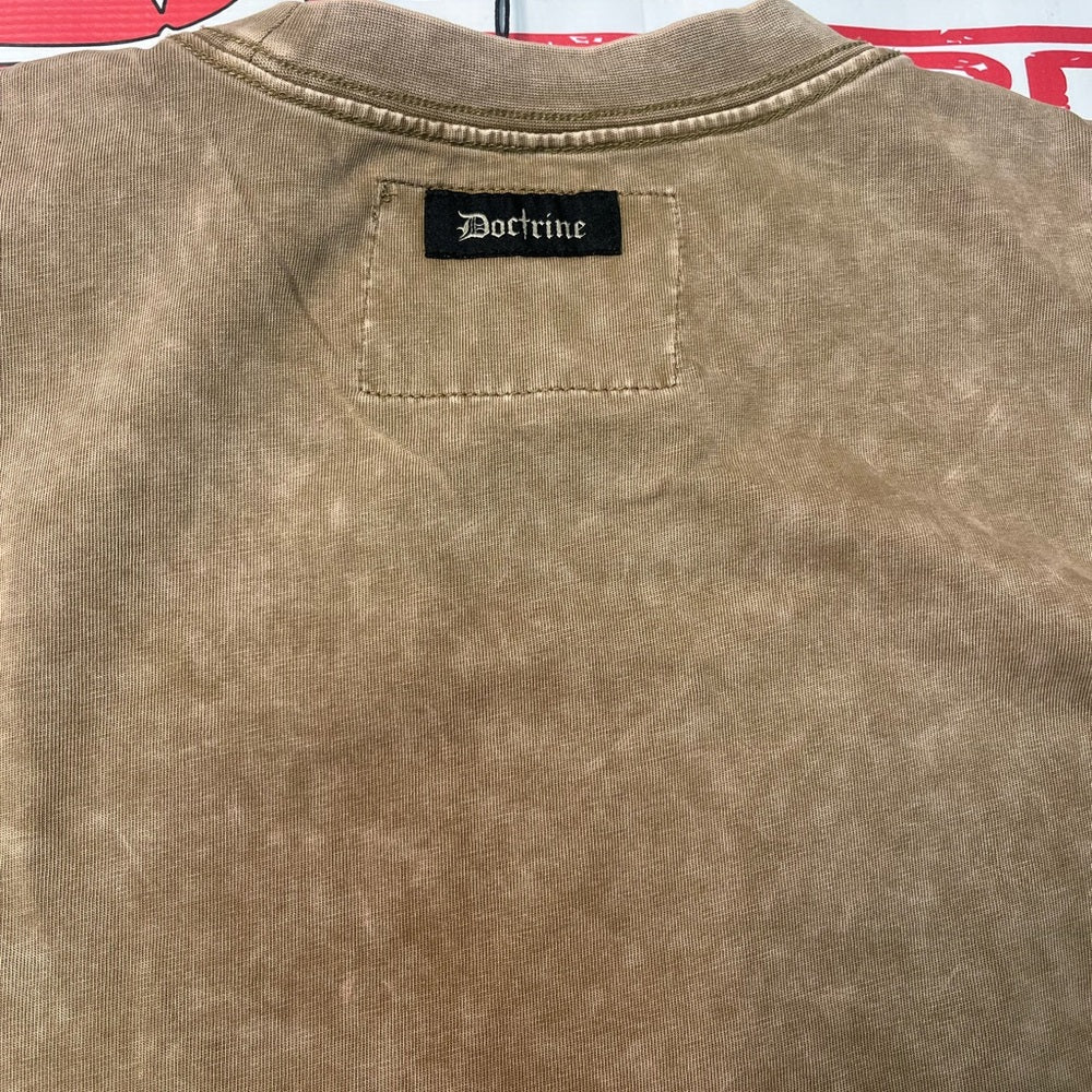 Doctrine Logo high quality textured tee Sz various