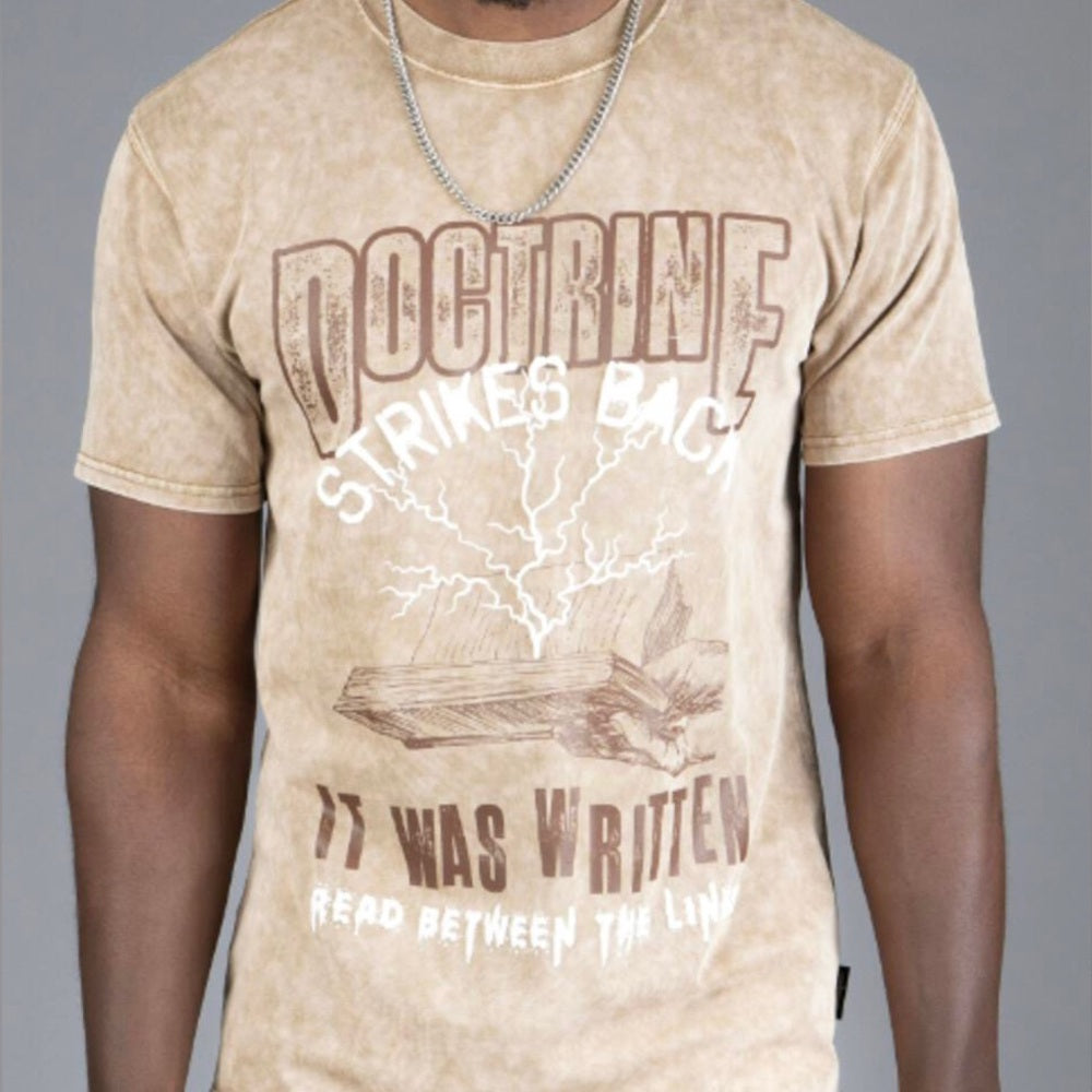 Doctrine Logo high quality textured tee Sz various