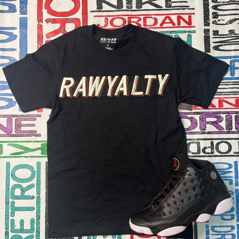 Rawyalty logo tee sz various black