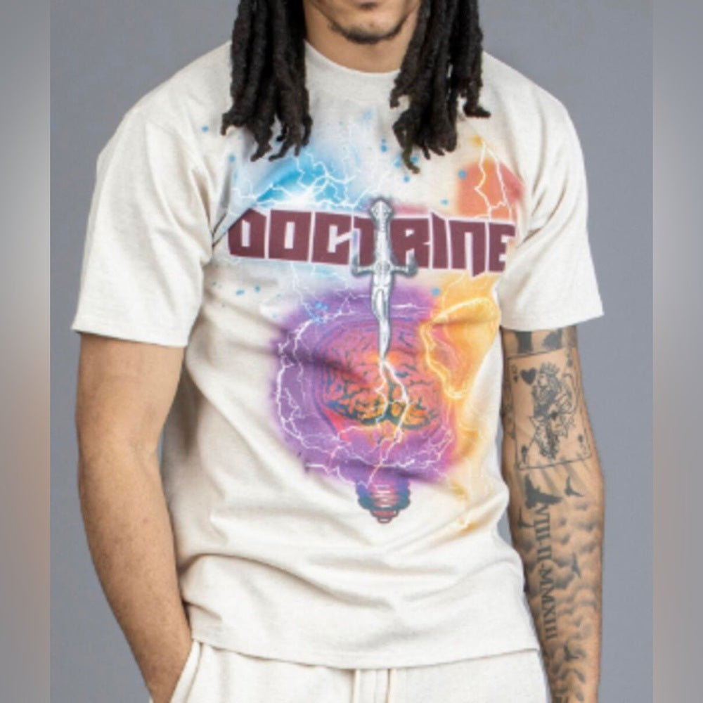 Doctrine graphic tee Sz various