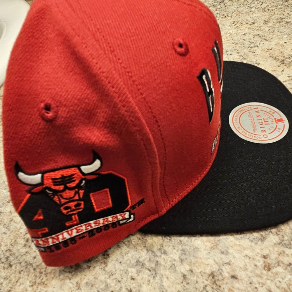 Mitchell & Ness NBA Chicago Bulls Rise & Shine Snapback Hat, Cap, New