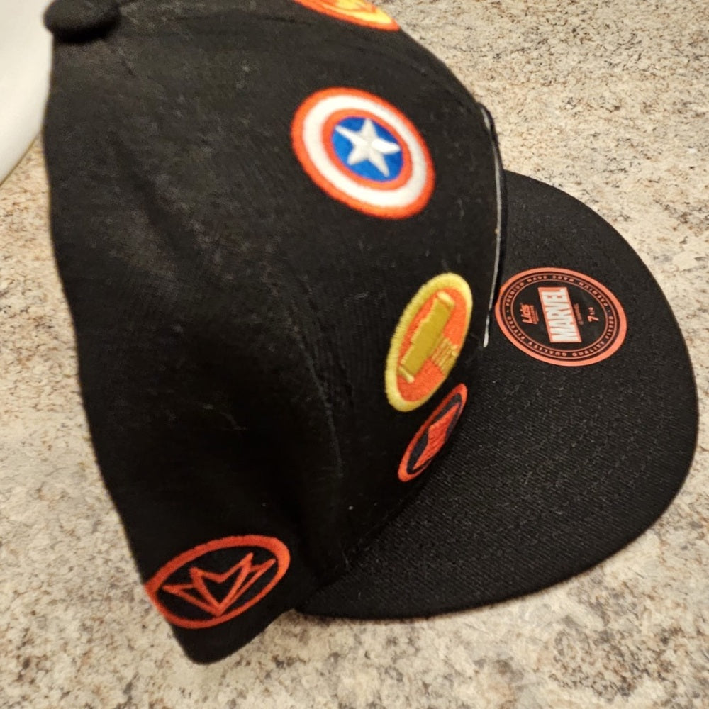 The Avengers Marvel Fitted Hat - Black Sz various