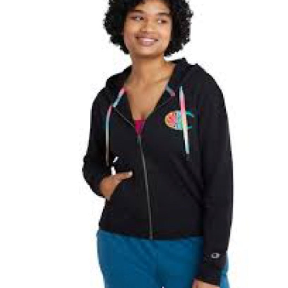 Sz large champion women’s hoodie black