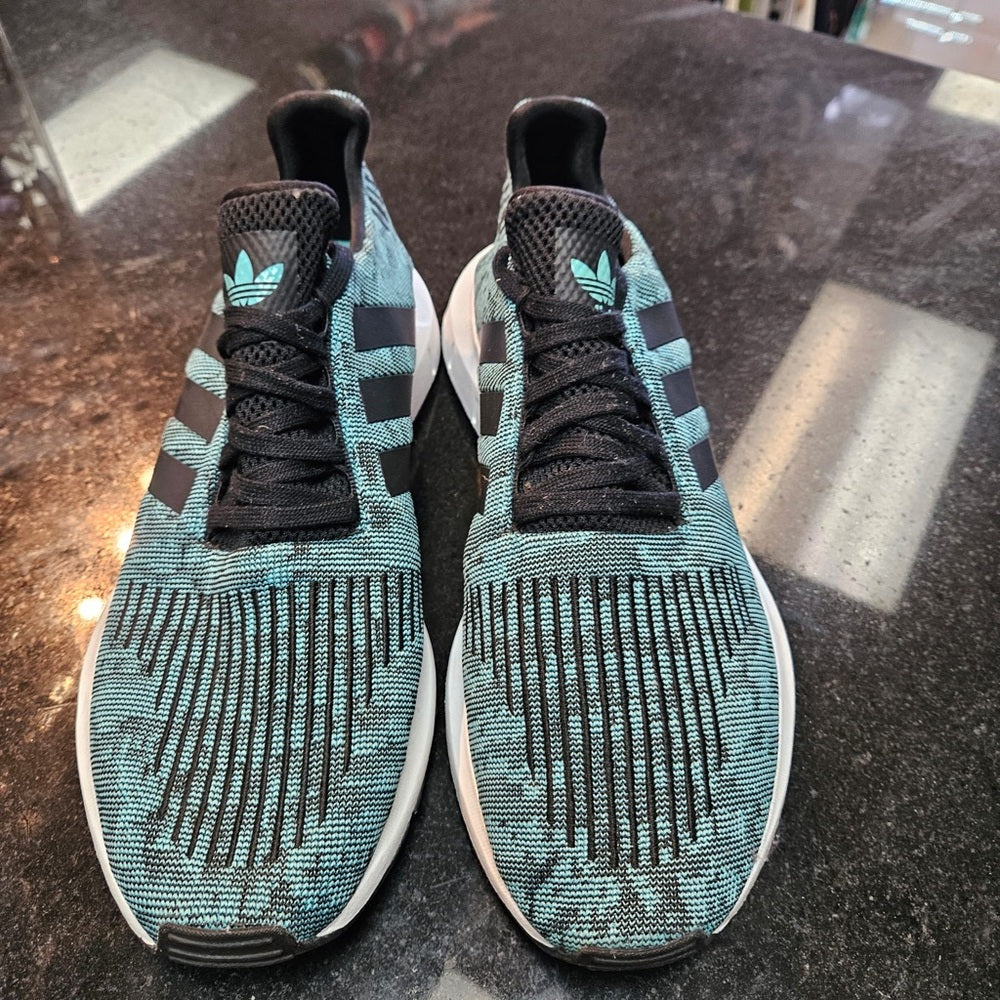 Adidas Swift Run Men's Shoes Mint-Core Black-Cloud White EE4440 size 11.5