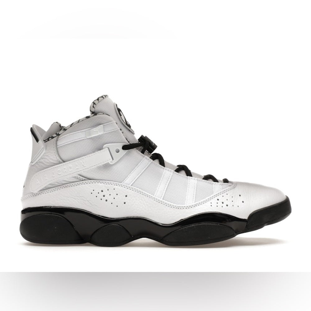 Sz 8.5 Jordan 6 rings white & black
