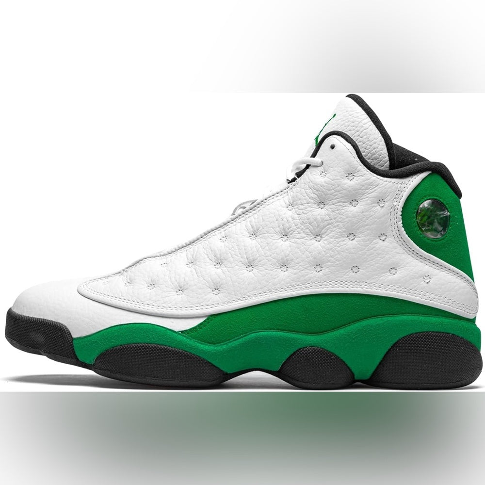 Sz 8.5 retro 13s green & white like new