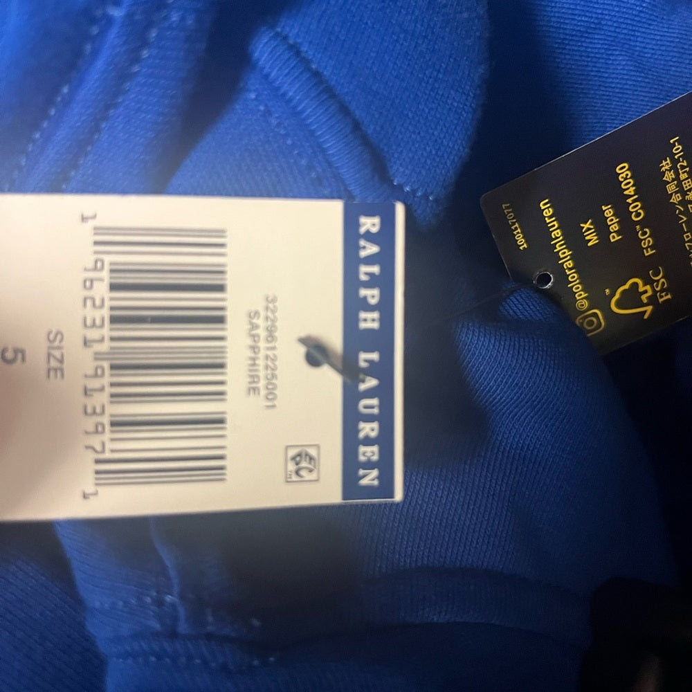 Polo Bear Fleece Hoodie blue kids Sz various