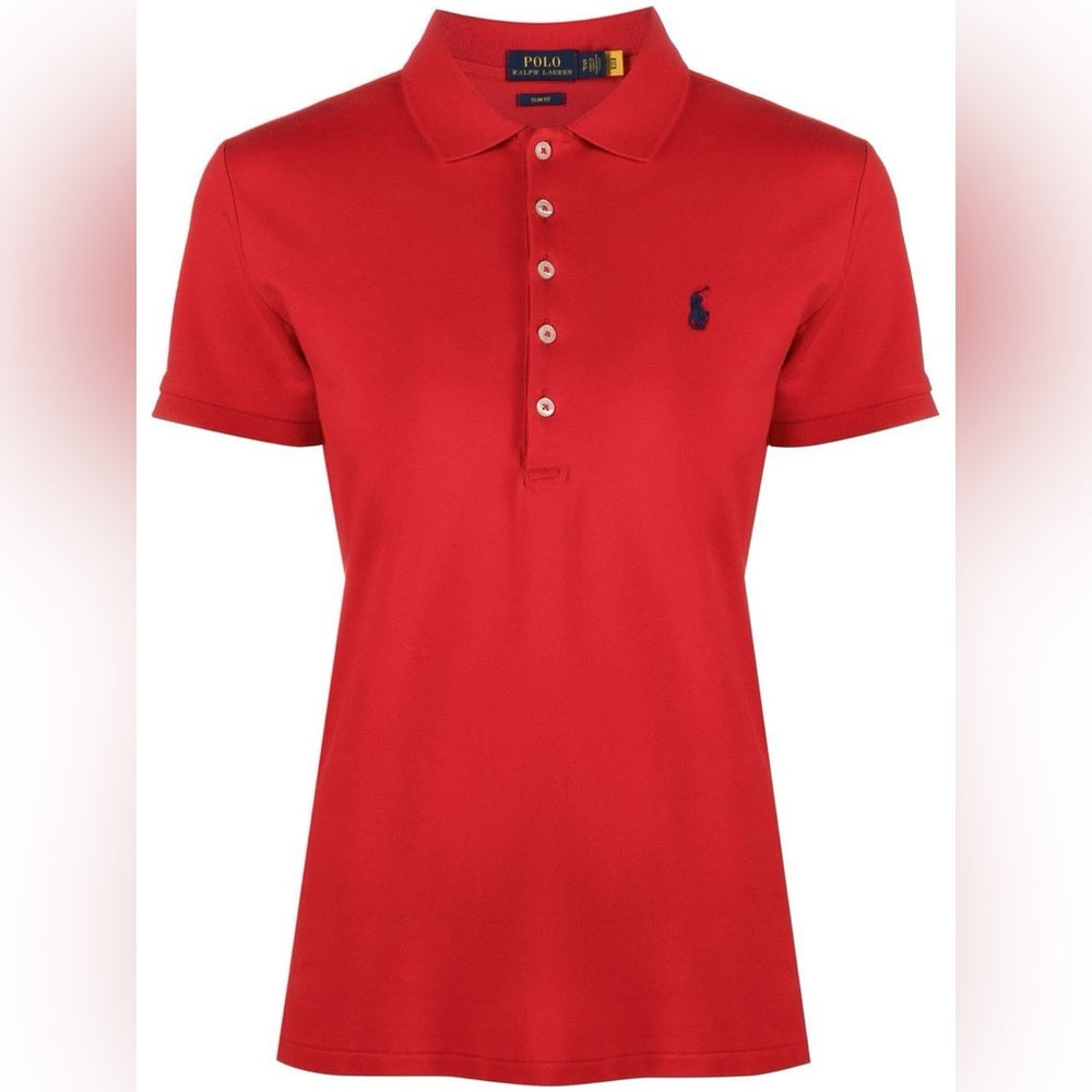 Sz Various red polo womens shirt