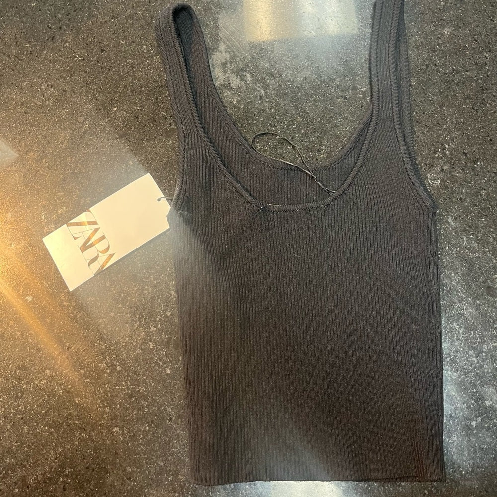 COTTON TANK TOP zara sz Small