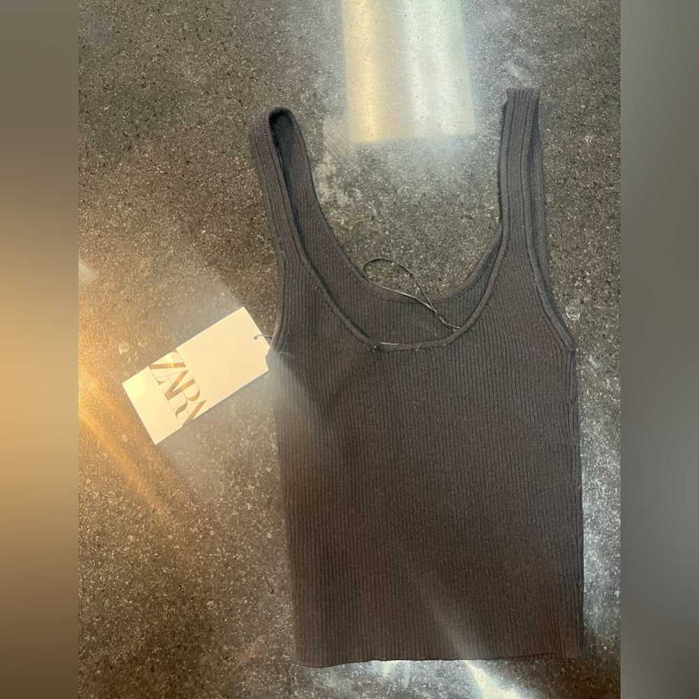 COTTON TANK TOP zara sz Small