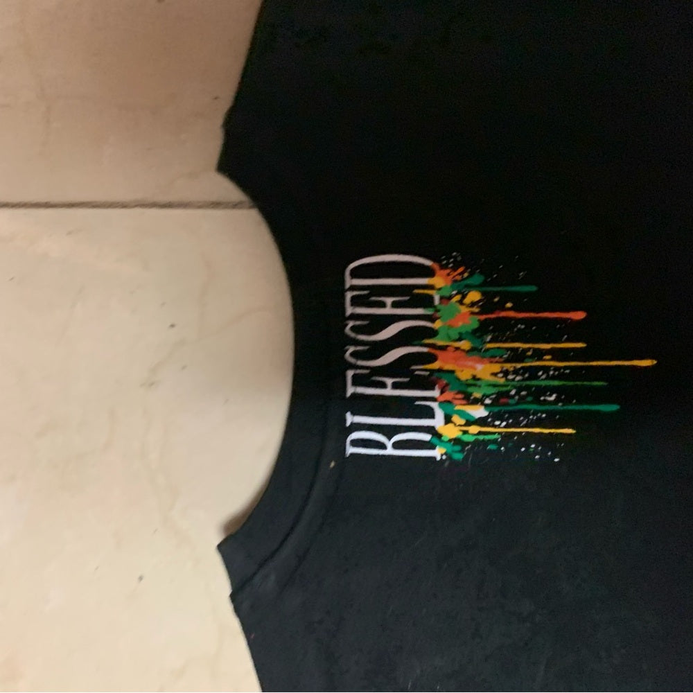 Blessed t shirt Sz medium black
