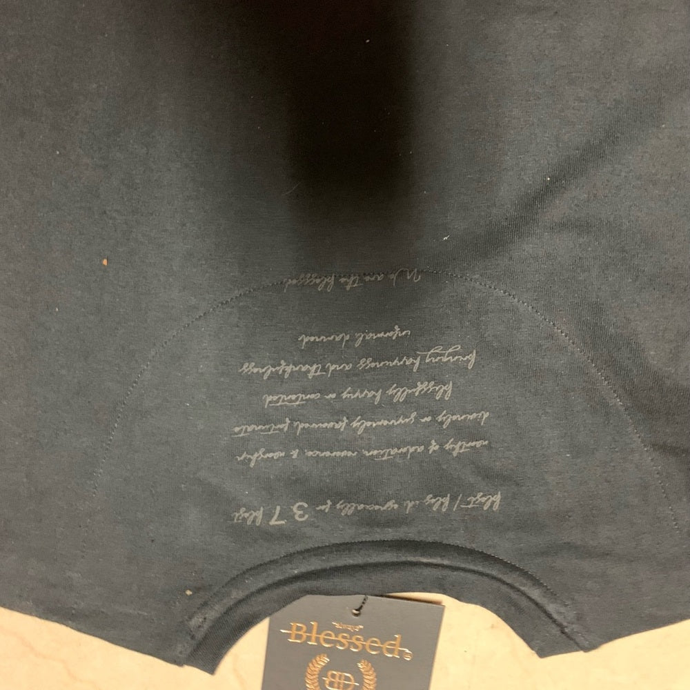 Sz medium black blessed graphic tee