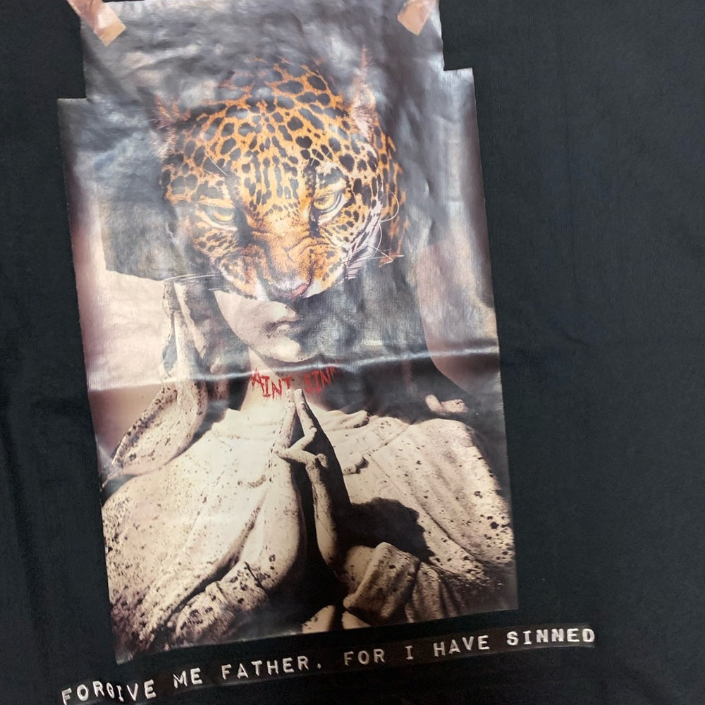 Blessed graphic tee Sz medium black