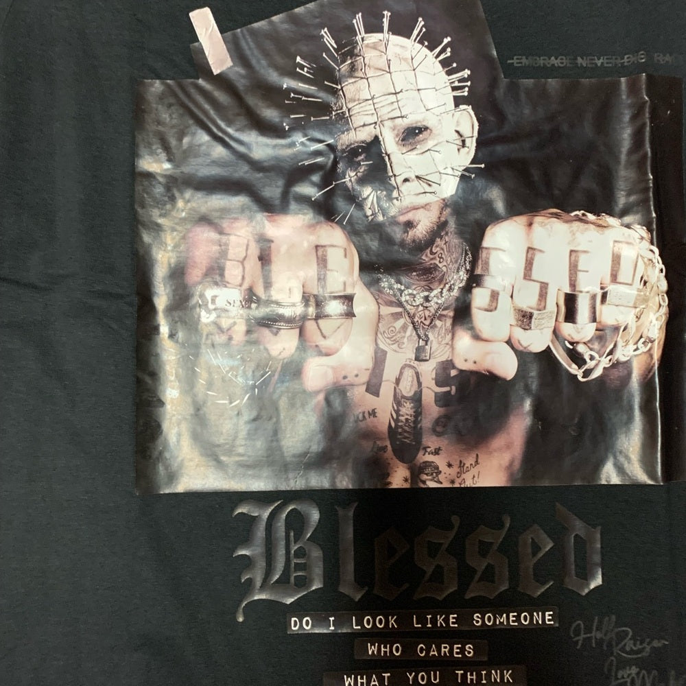 Blessed graphic tee Sz medium black