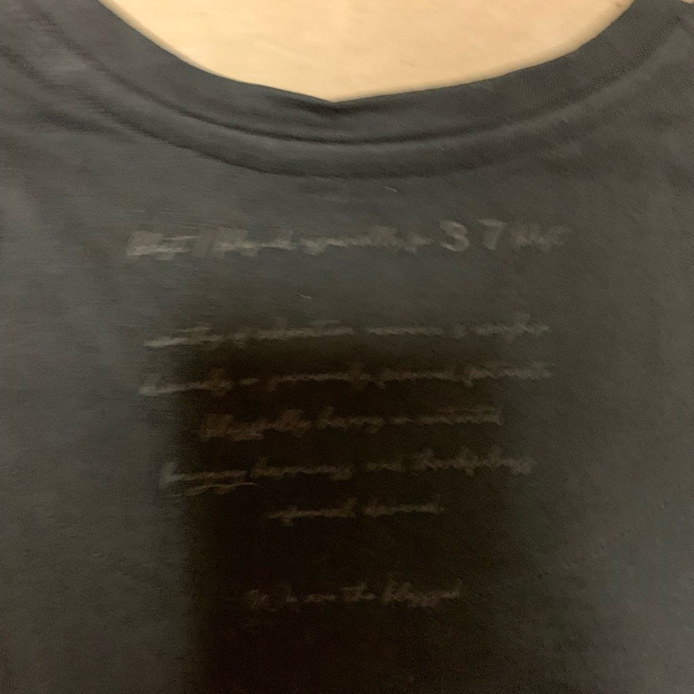 Blessed graphic tee Sz medium black